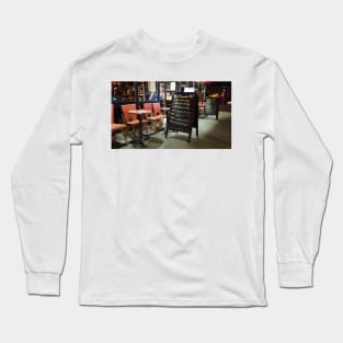 Paris Cafe and Happy Hour at Night Long Sleeve T-Shirt